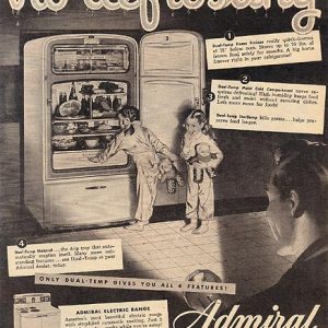 Admiral Refrigerator Ad 1948
