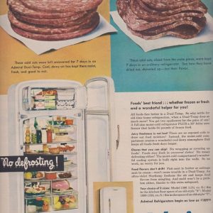 Admiral Refrigerator Ad 1950