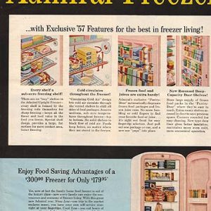 Admiral Refrigerator Ad 1957
