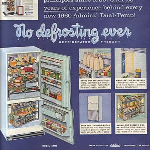 Admiral Refrigerator Ad 1960