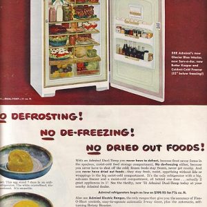 Admiral Refrigerator Ad June 1951