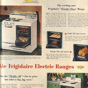 Frigidaire Electric Range Ad 1952