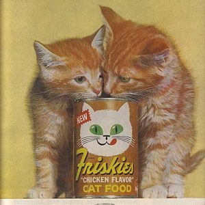 Friskies Cat Food Ad 1963