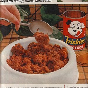 Friskies Dog Food Ad 1963
