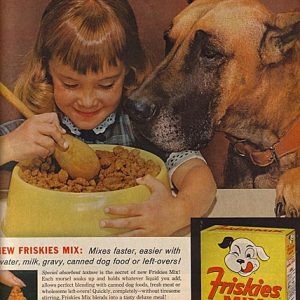 Friskies Mix Dog Food Ad 1962
