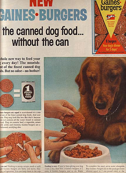 are gaines burgers good for dogs