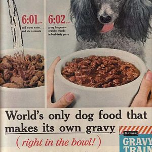 Gaines Dog Food Ad 1960