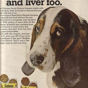 Gaines Dog Food Ad 1967