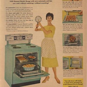 General Electric - Electric Range Ad 1959