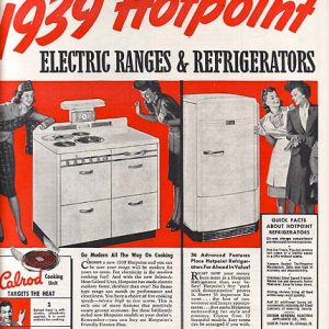 Hotpoint Electric Ranges and Refrigerators Ad 1939