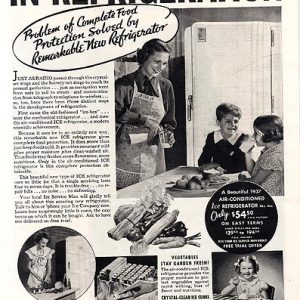 Ice Refrigerator Ad 1937