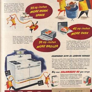 Kalamazoo Gas Ranges Ad 1948