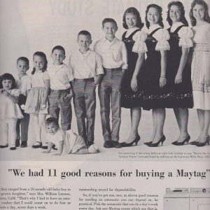 Maytag Family Ad 1961