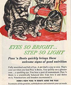 Puss'n Boots Ad 1953