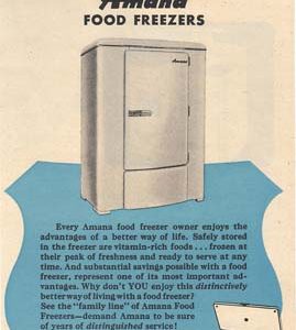 Amana Food Freezer Ad 1951