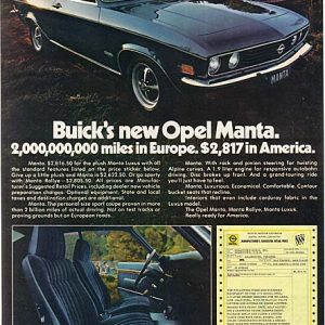 Buick Opel Ad April 1973