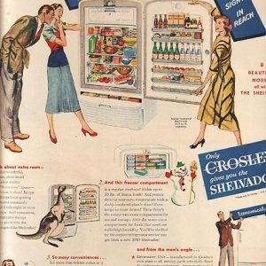 Crosley Refrigerator Ad 1949