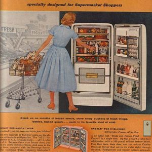 Crosley Refrigerator Ad 1956