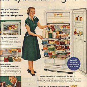 Frigidaire Cycla-matic Refrigerator Ad September 1952