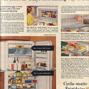Frigidaire Refrigerator Ad 1953