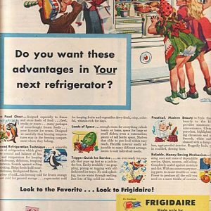 Frigidaire Refrigerator Ad July 1945
