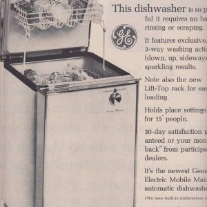 General Electric Dishwasher Ad 1961