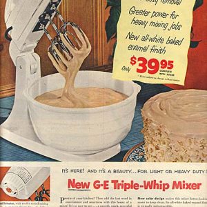 General Electric Mixer Ad October 1952