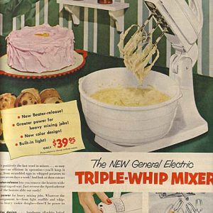 General Electric Mixer Ad September 1952
