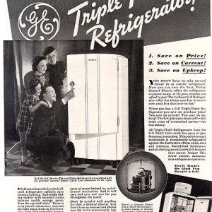 General Electric Refrigerator Ad 1937