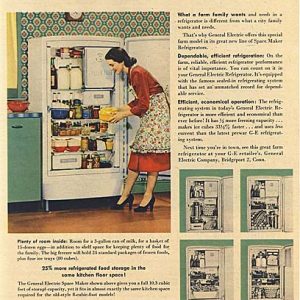 General Electric Refrigerator Ad 1948