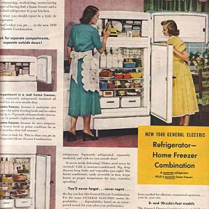 General Electric Refrigerator Ad 1949