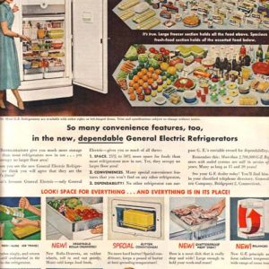 General Electric Refrigerator Ad 1951