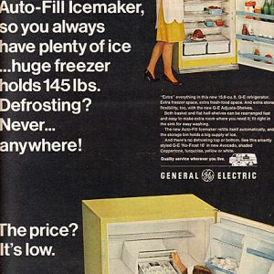 General Electric Refrigerator Ad April 1966