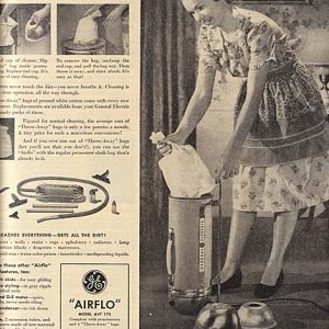General Electric Vacuum Cleaner Ad 1948