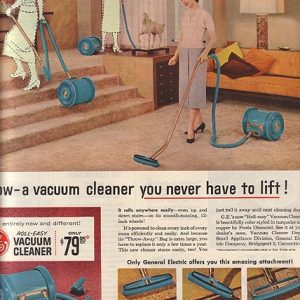 General Electric Vacuum Cleaner Ad 1955