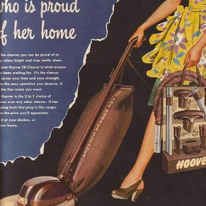 Hoover Vacuum Cleaner Ad October 1946