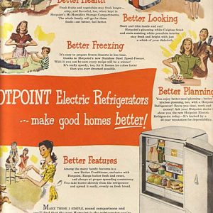 Hotpoint Refrigerator Ad December 1946