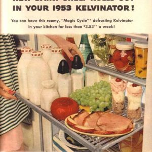 Kelvinator Refrigerator Ad 1953