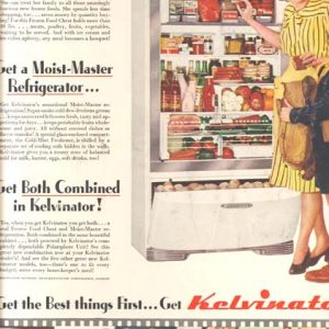 Kelvinator Refrigerator Ad August 1947