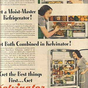 Kelvinator Refrigerator Ad October 1946