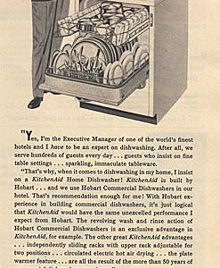 KitchenAid Dishwasher Ad 1952