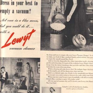 Lewyt Vacuum Cleaner Ad 1947