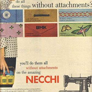 Necchi Sewing Machine Ad 1952