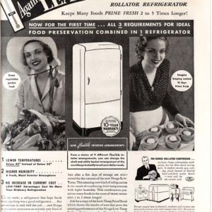 Norge Refrigerator Ad 1937