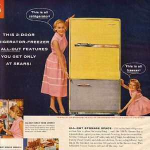 Sears Refrigerator Ad 1957