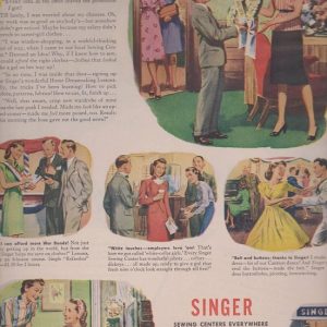 Singer Sewing Center Ad 1945