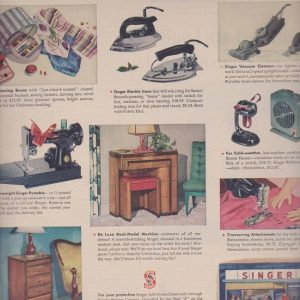 Singer Sewing Center Ad December 1947