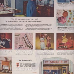 Singer Sewing Center Ad March 1947