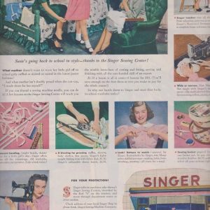 Singer Sewing Center Ad Sept 1947