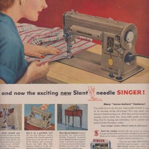 Singer Sewing Machine Ad February 1953